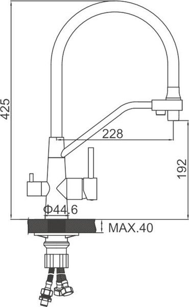 Смеситель Ledeme L74855-3