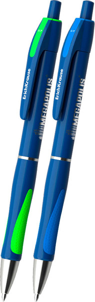 Набор шариковых ручек Erich Krause Megapolis Matic&Grip / 63128 - фото