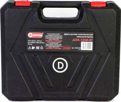 Аккумуляторная дрель-шуруповерт Диолд ДЭА-12ЛИ-07