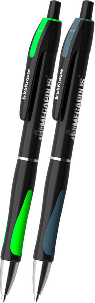 Набор шариковых ручек Erich Krause Megapolis Matic&Grip / 63129 - фото