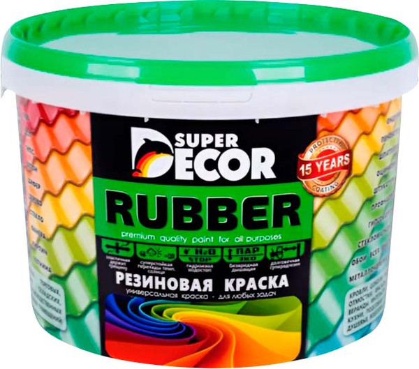 Краска Super Decor Резиновая RAL 6005 - фото