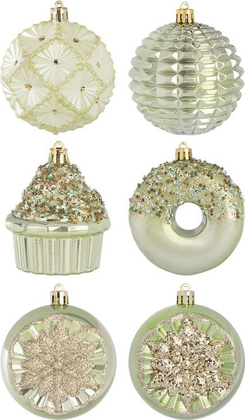 Набор елочных игрушек Волшебная страна Оливковый / 110455 - фото