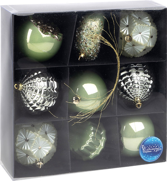 Набор елочных игрушек Волшебная страна Оливковый / 110455