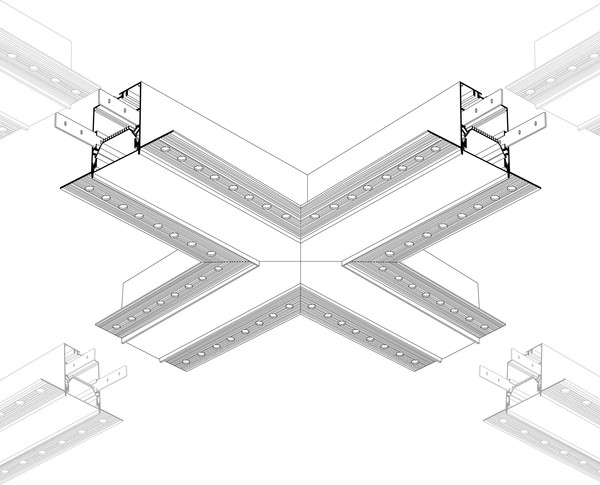 Крестовина для профилей Arlight SL-LINIA55-FANTOM / 030134