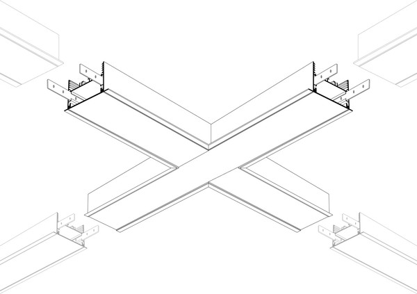 Крестовина для профилей Arlight SL-LINIA65-F / 030127