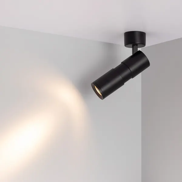 Спот Arlight SP-ARTEMIS-SURFACE-FLAP-R55-12W Warm3000 BK / 051793