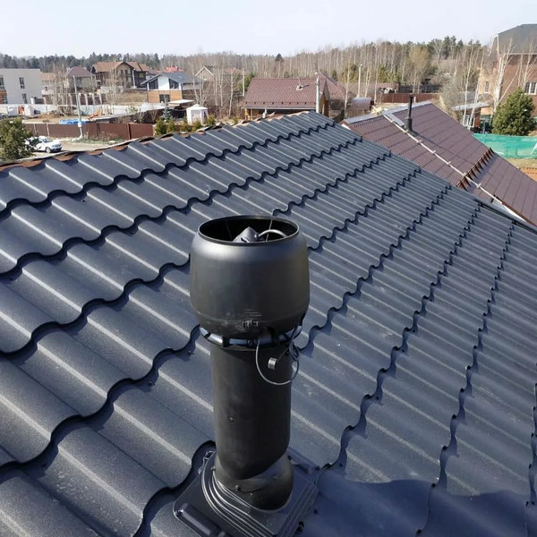 Выход вентиляционный на крышу Vilpe Е190Р/125/700 с шумопоглотителем / 73532