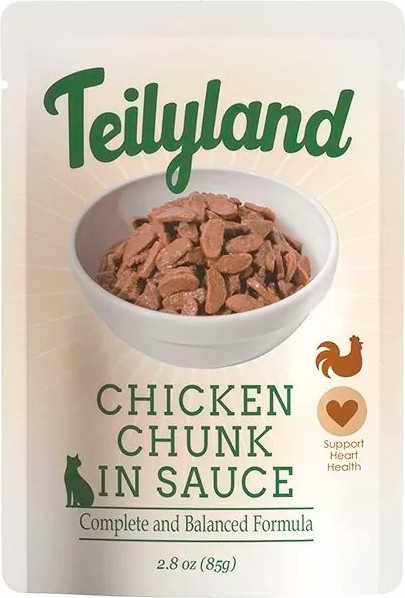 Влажный корм для кошек Teilyland Кусочки с курицей в соусе - фото