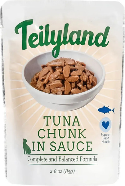 Влажный корм для кошек Teilyland Кусочки с тунцом в соусе - фото