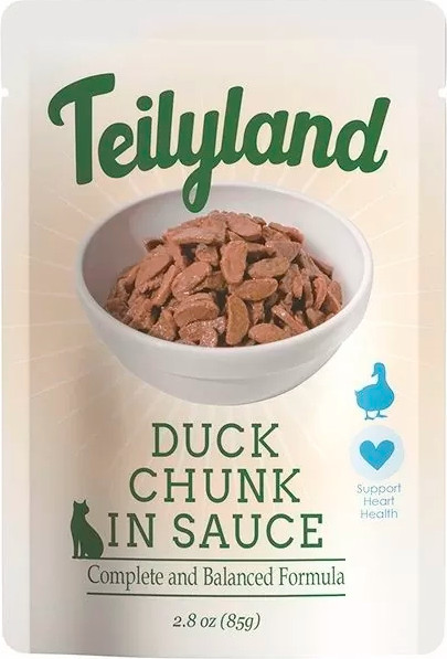 Влажный корм для кошек Teilyland Кусочки с уткой в соусе - фото