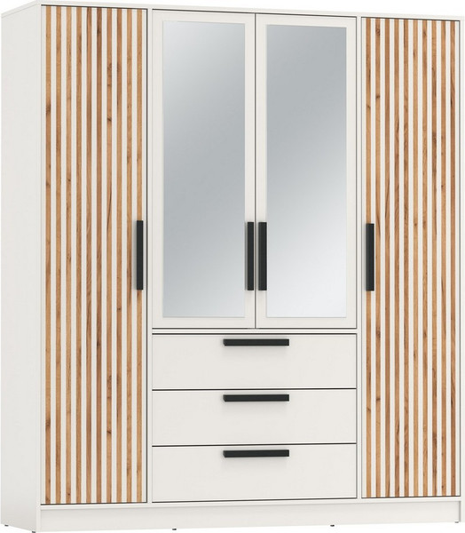 Шкаф Олмеко Вегас 4-х дверный с зеркалом 83.07 - фото