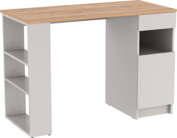 Письменный стол Олмеко Прайм с тумбой и полками 89.10 - фото