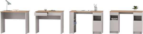 Письменный стол Олмеко Прайм с тумбой и полками 89.10