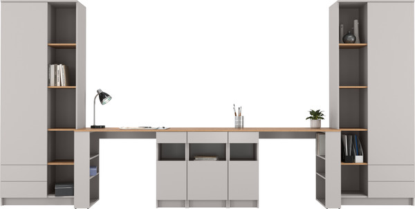 Письменный стол Олмеко Прайм с тумбой и полками 89.10