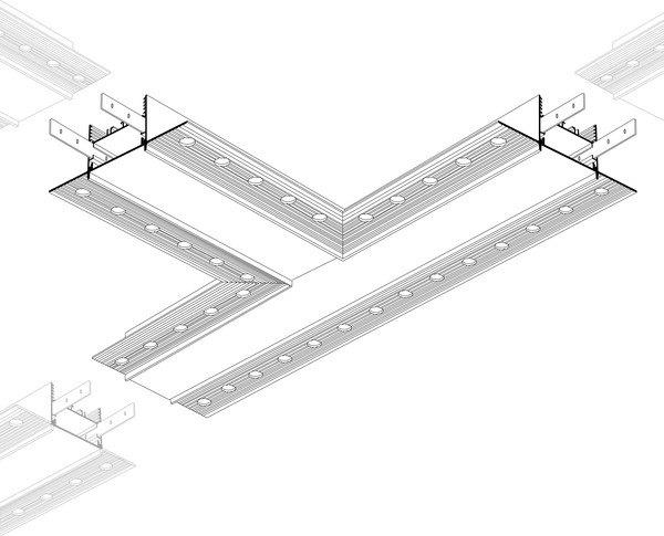 Угол профиля для светодиодной ленты Arlight SL-LINIA45-FANTOM / 030107