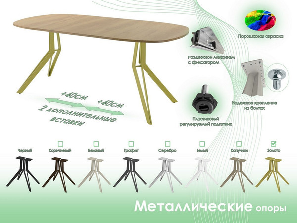 Обеденный стол AMC Elite Е21(900) D7