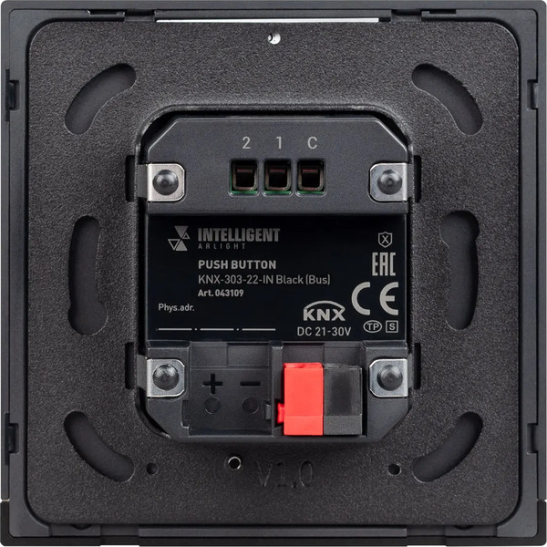 Выключатель Arlight Intelligent KNX-303-22-IN Black / 043109