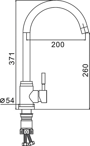 Кран на одну воду Frap F41899-1