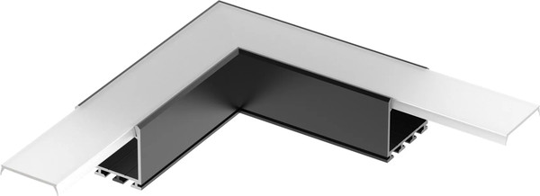 Угол профиля для светодиодной ленты Arlight PLS-LOCK-H25-L90 BLACK / 031268 - фото