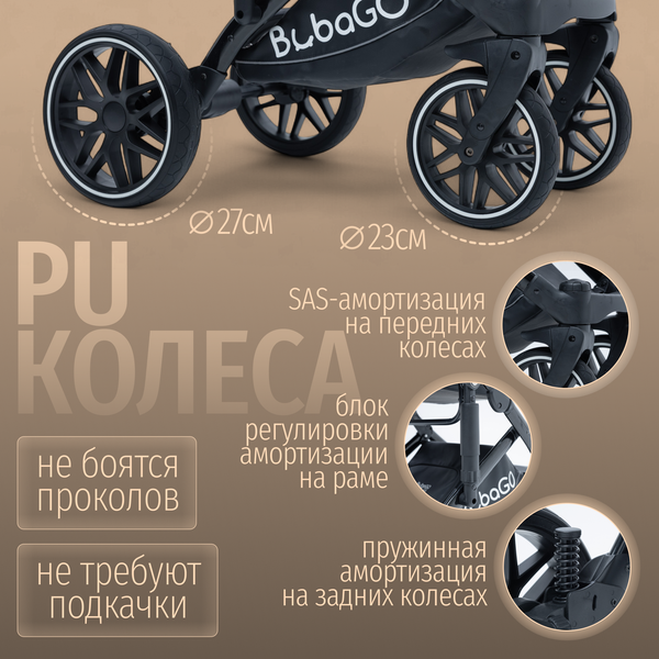 Детская универсальная коляска Bubago Pellegrino 3в1 / BG 163-3