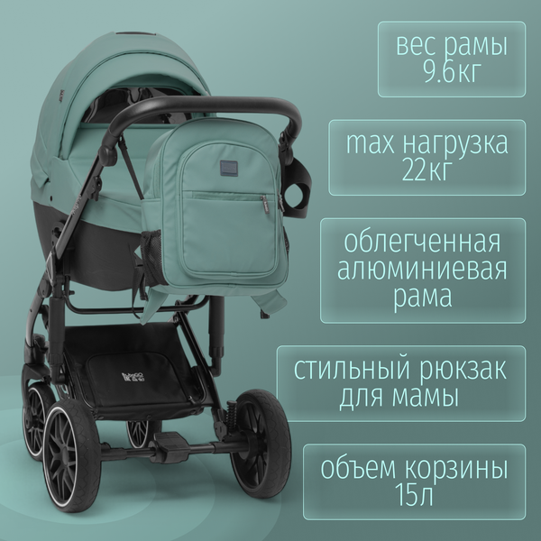 Детская универсальная коляска Bubago Pellegrino 3в1 / BG 163-4