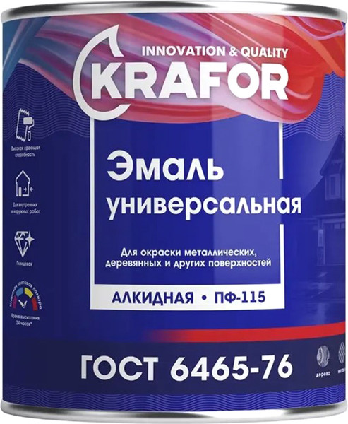 Эмаль Krafor ПФ-115 - фото