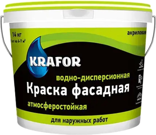 Краска Krafor Фасадная - фото