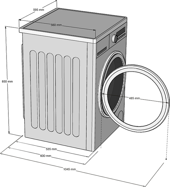 Стирально-сушильная машина Korting KWD 53IT14107