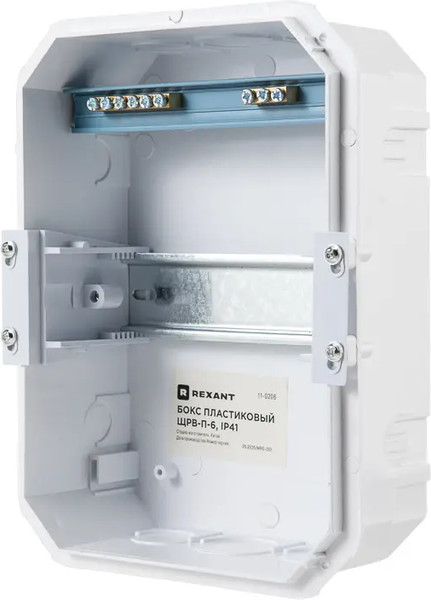 Бокс пластиковый Rexant ЩРВ-П-6 IP41 / 11-0206