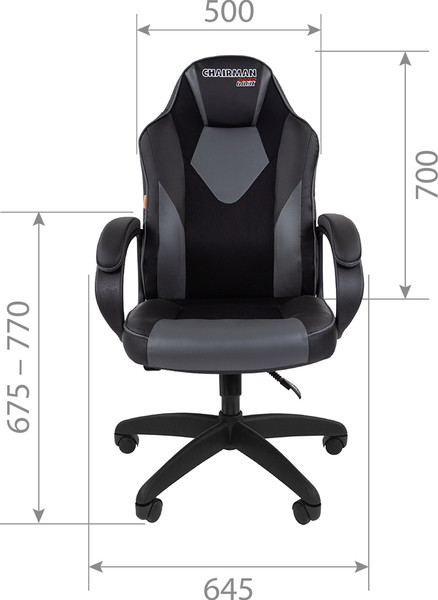 Кресло геймерское Chairman Game 17 экокожа