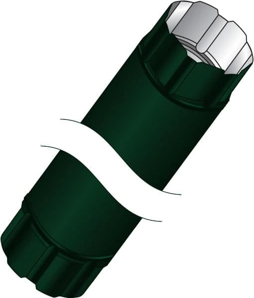 Труба водосточная Скайпрофиль Соединительная D90x1000 - фото