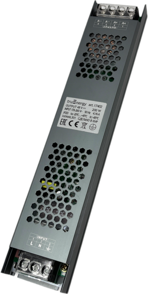 Блок питания для светодиодной ленты Truenergy 48V 200W IP20 / 17402 - фото