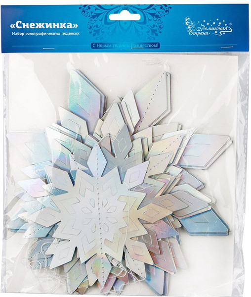 Елочная игрушка Волшебная страна Снежинка / 109921