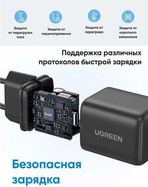 Адаптер питания сетевой Ugreen X512-55528