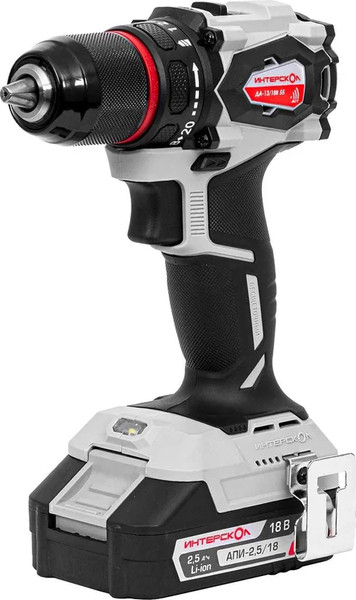 Аккумуляторная дрель-шуруповерт Интерскол ДА-13/18В 55 (952.2.2.70) - фото