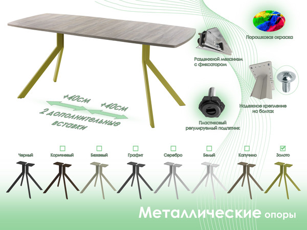 Обеденный стол AMC Elite / Е18(1100) D6