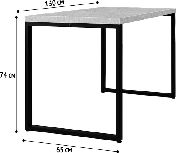 Письменный стол Millwood Лофт Каир ДТ-6 130х65х75