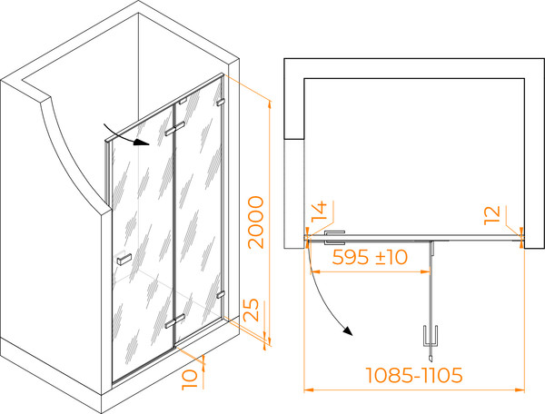 Душевая дверь RGW SV-004 / 353200411-21
