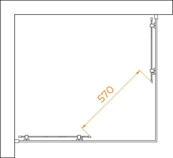 Душевой уголок RGW PA-040B / 3508104090-14