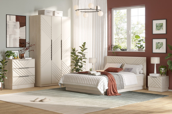 Двуспальная кровать Речицадрев Эстель 160x200 / Р395.03