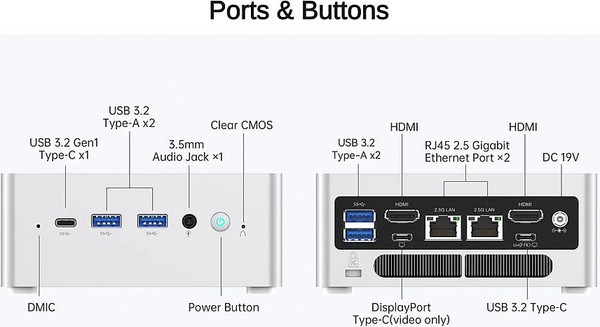 Неттоп Minisforum NAB 6 Lite 16GB/512GB