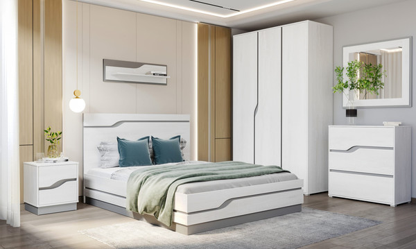 Двуспальная кровать Речицадрев Герда 180x200 / Р382.11