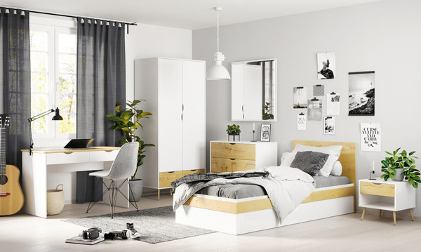 Односпальная кровать Речицадрев Сканди 90x200 / Р375.07