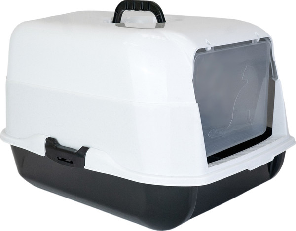 Туалет-домик ZooM Разборный / 2933черн-мрамор - фото