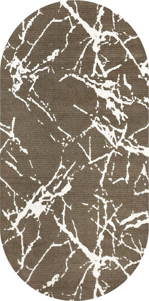 Коврик Safyun Bravo / SN539-LIGHT-BROWN-OVAL - фото