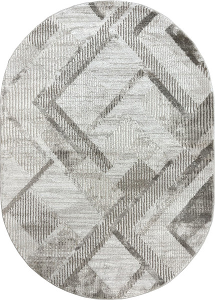 Коврик Safyun Eva / LZ122-CREAM-VIZON-OVAL - фото