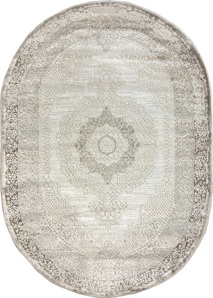 Коврик Safyun Eva / LZ140-CREAM-BEIGE-OVAL - фото