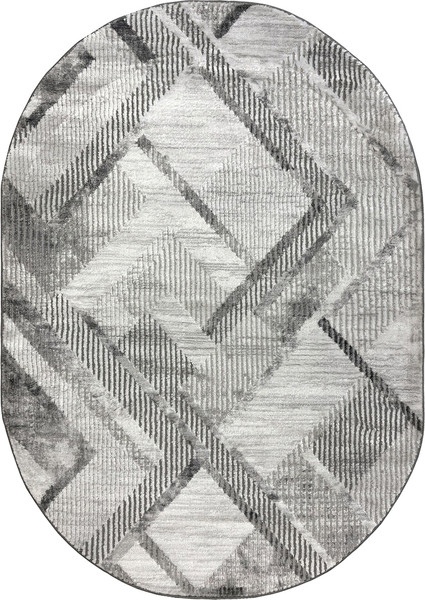 Коврик Safyun Eva / LZ122-GREY-ANTRASIT-OVAL - фото