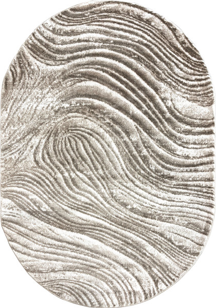 Коврик Safyun Eva / LZ185-CREAM-VIZON-OVAL - фото