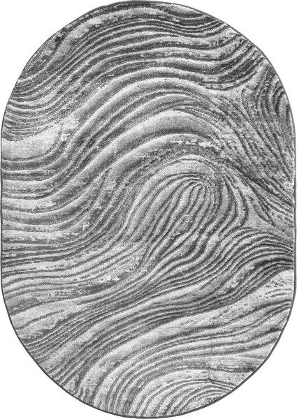 Ковер Safyun Eva / LZ185-GREY-OVAL - фото